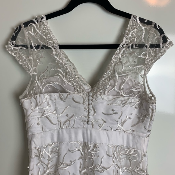 NEW Modcloth Romantic Revelries Ivory Maxi Dress - Picture 6 of 11